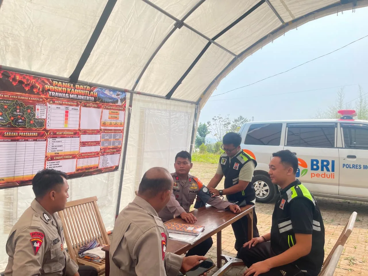 Polres Mojokerto Cek Kesehatan, Dukung Fisik Prima Personel Brimob Siaga Karhutla Gunung Arjuno-Welirang