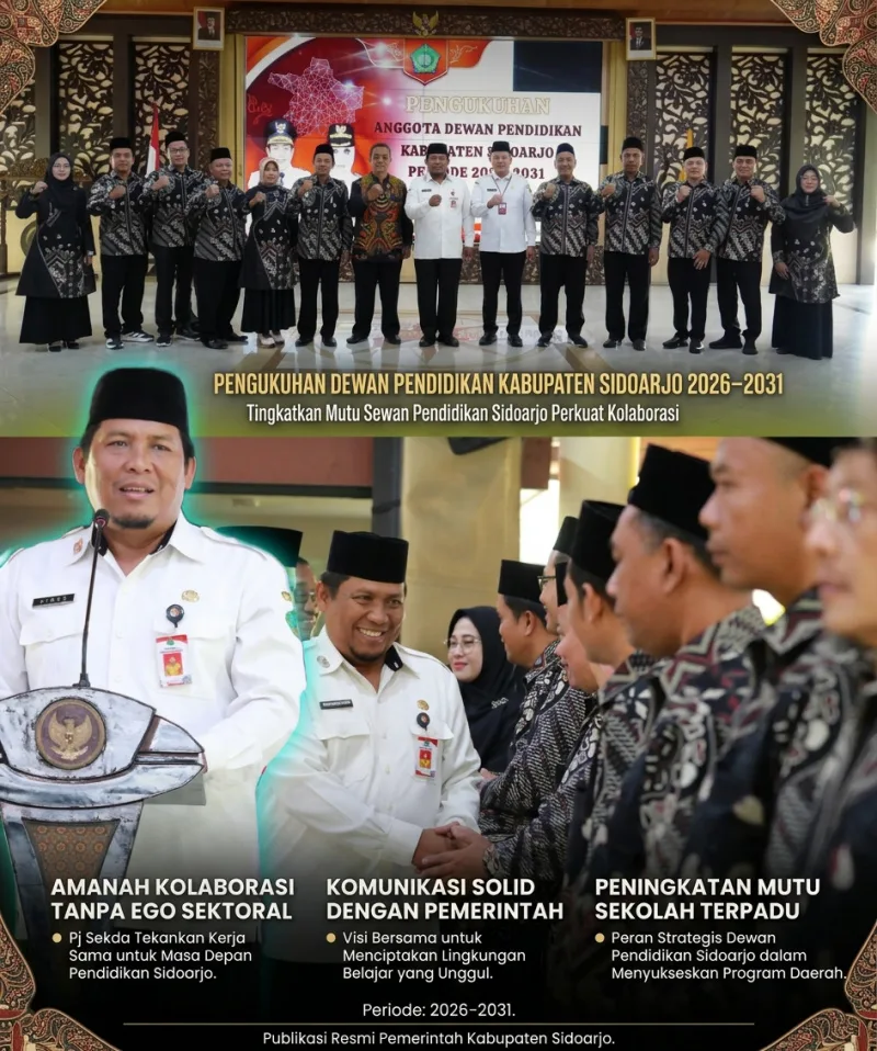 PR Baru Dewan Pendidikan Sidoarjo, Dari Angka Putus Sekolah hingga Ego Sektoral