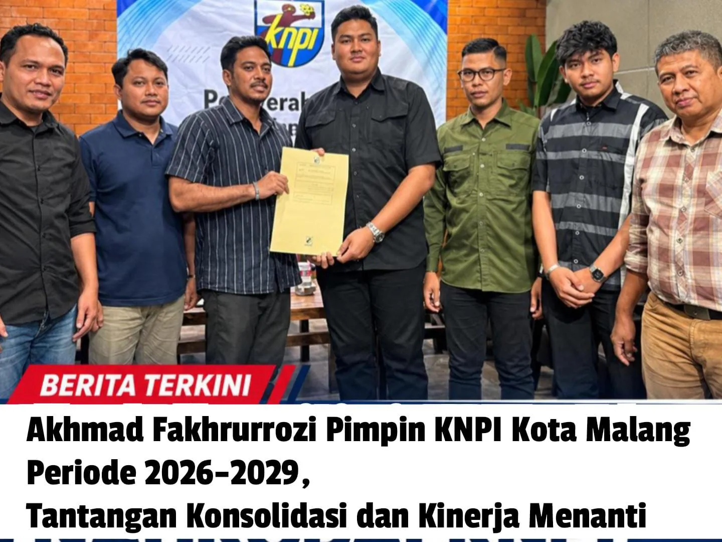 Nakhoda Baru KNPI Kota Malang Dituntut Jawab Tantangan Lapangan Kerja Pemuda