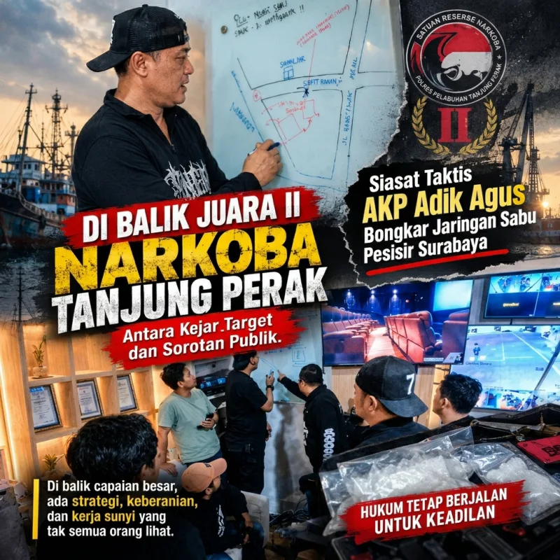 Tiga Prinsip Meja Kasat, Mengasah Taring Satresnarkoba Tanjung Perak di Lorong Pelabuhan dan Pemukiman Sarang Sabu