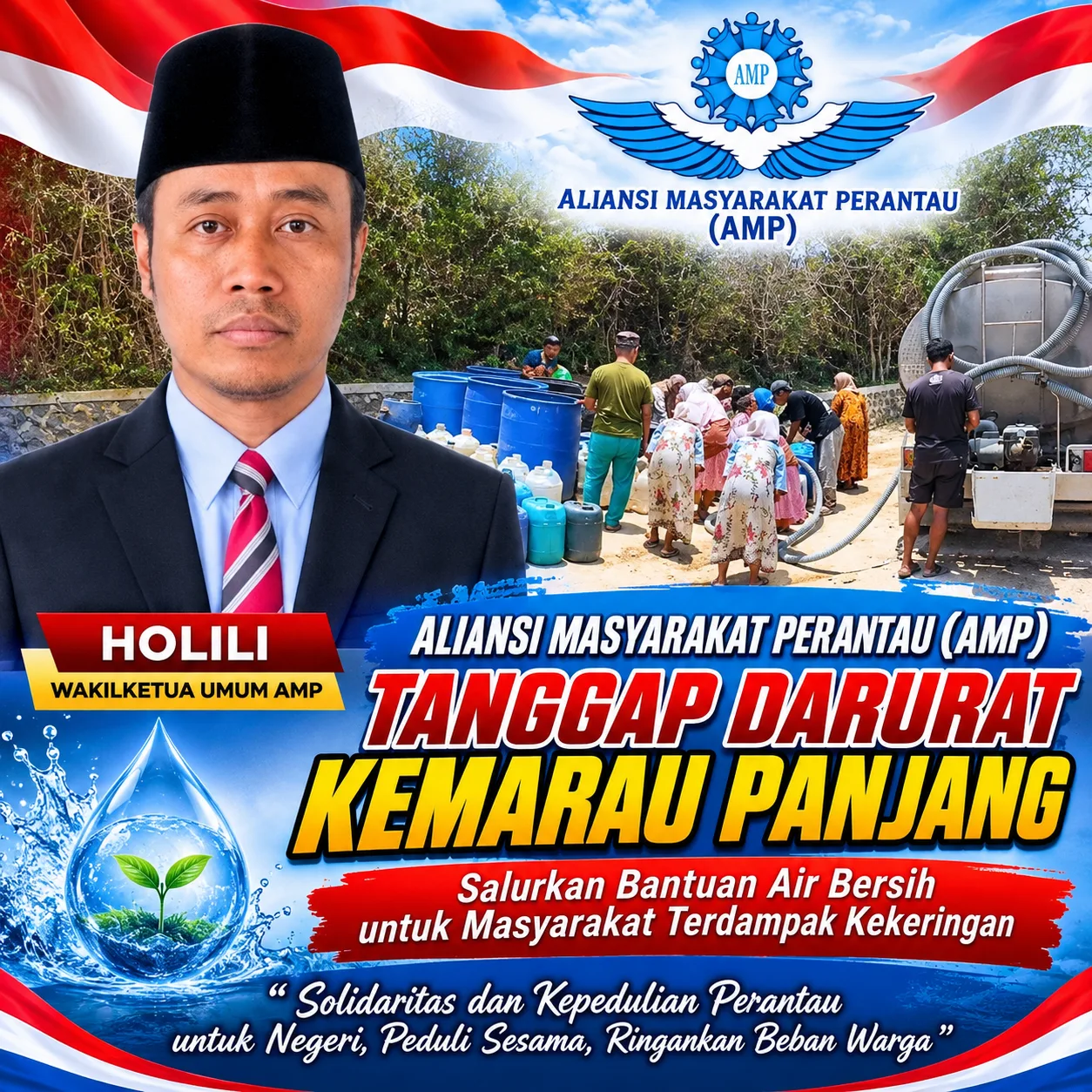 Krisis Air Bersih di Sampang Makin Parah, Aliansi Masyarakat Perantau Pasok 12 Ribu Liter Air ke Kedungdung