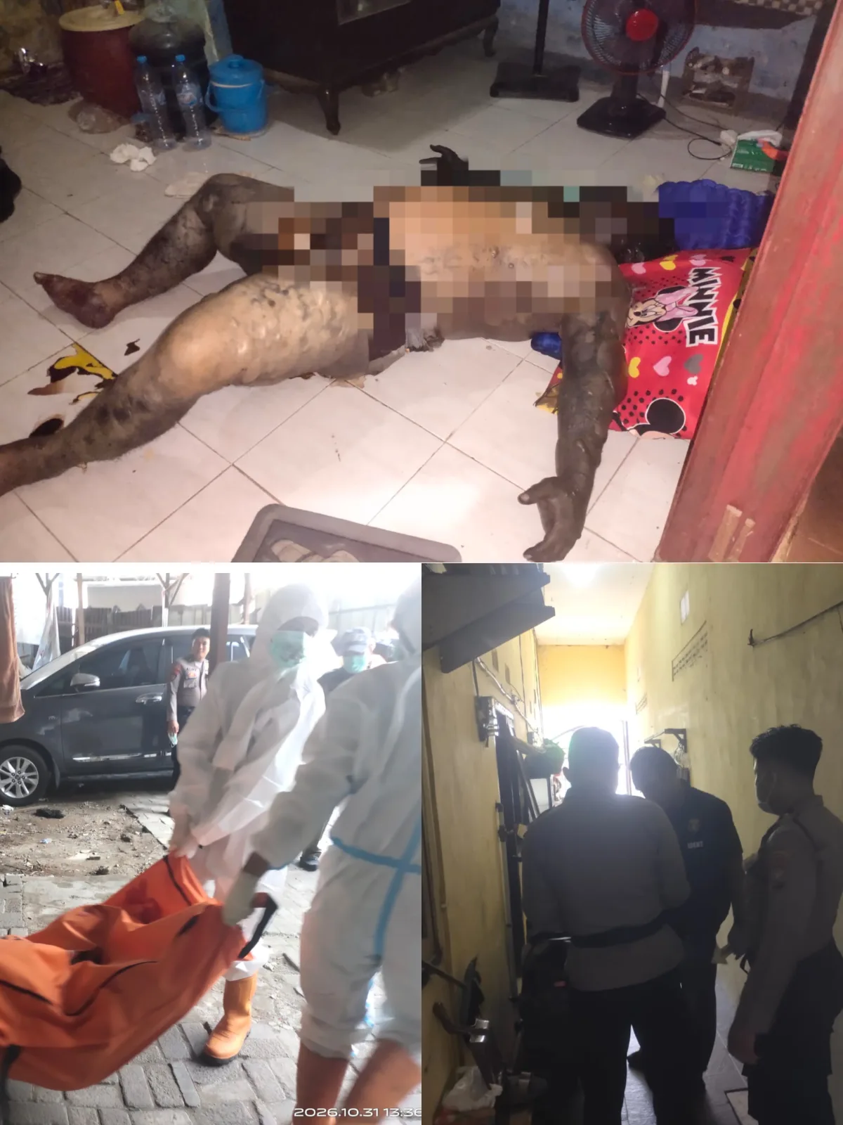 Driver Ojol Ditemukan Tewas Membusuk di Kamar Kos Bulak Banteng Surabaya