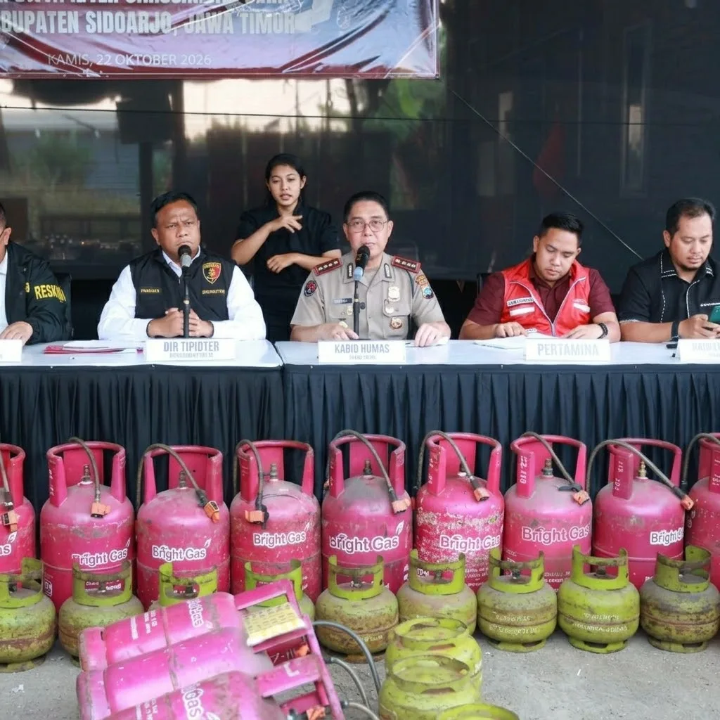 Bareskrim Ungkap Penyalahgunaan LPG Bersubsidi di Sidoarjo, Sita 1.820 Tabung dan Tetapkan Dua Tersangka