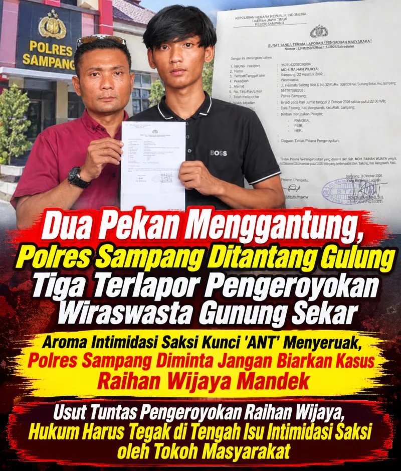Aroma Intimidasi Saksi Kunci 'ANT' Menyeruak, Polres Sampang Diminta Jangan Biarkan Kasus Raihan Wijaya Mandek